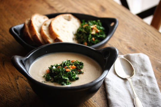 Roasted Cauliflower & White Bean Soup